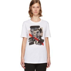 Neil Barrett White Freedom Fighters Hybrid Shirt